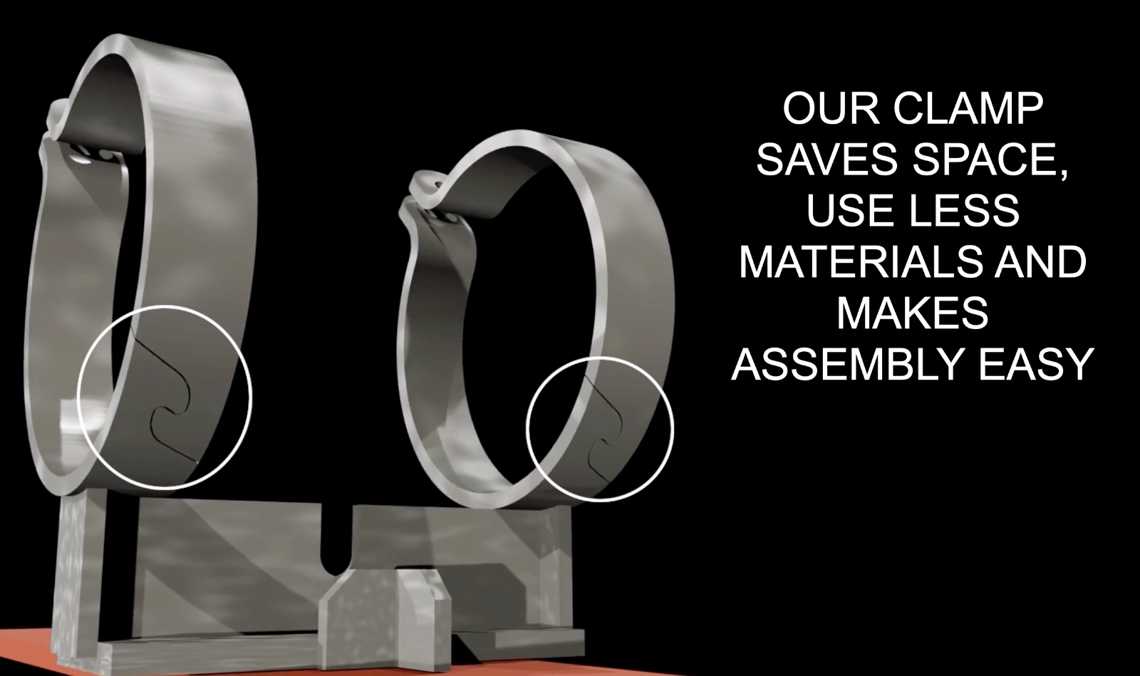 World-First S-HingeClamped Pipe Support Shoe shinge clamped shoe